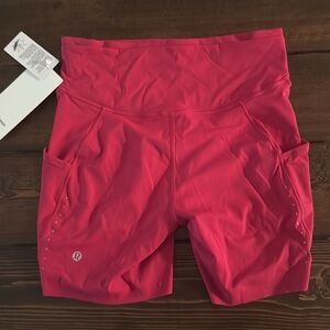 Lululemon fast and free HR 6 inch with pockets